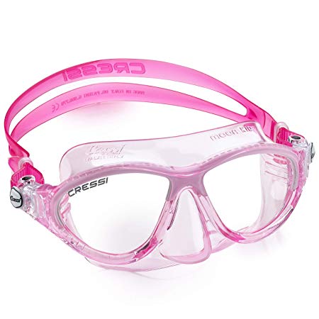 Cressi Moon Kids Swim Goggles, No Leaking Anti Fog UV Protection Dive Mask - Kids Ages 3-4-5-6-7 for Swimming and Diving - Made in Italy