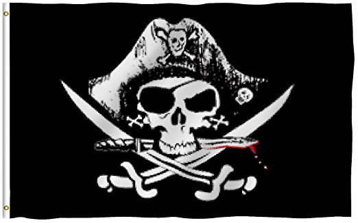 ANLEY [Fly Breeze] 3x5 Foot Dead Man's Chest Flag - Vivid Color and UV Fade Resistant - Canvas Header and Double Stitched - Pirate Flags Polyester with Brass Grommets 3 X 5 Ft