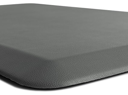 The Original 3/4" GORILLA GRIP Anti-Fatigue Comfort Mat, Ergonomically Engineered, Highest Quality Material, Non-Toxic, Waterproof, 32x20 inches (Gray)