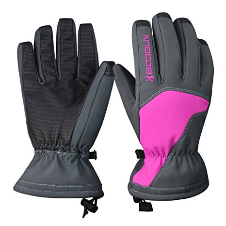 Ski Gloves, Hicool Waterproof Thermal Winter Ski Gloves Snowboard Snowmobile Motorcycle Cycling Outdoor Sports Gloves-Women’s