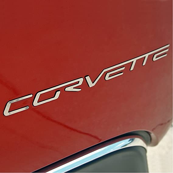 Corvette Rear Letters - Mirror Finish Stainless Steel (Set) : C6,Z06,ZR1,Grand Sport