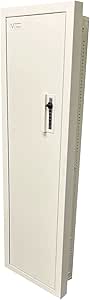 V-Line Ind. Wall Closet Vault Plus Security Safe Gun Safe and Money Safe This Safe Provides Security for Your Firearms and Valuables,Simplex Lock Fits Between 2 Wall Studs,White