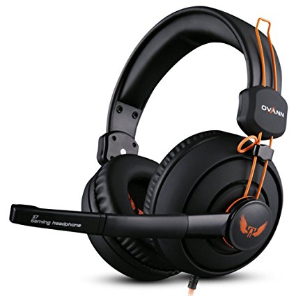 BasicTune OVANN-X7 3.5mm Stereo Headset with Microphone & Volume Control for PC Gaming Online chatting