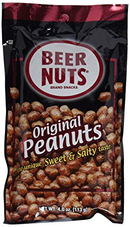 Beer Nuts Brand Original Peanuts, 4 Oz Bag (Pack of 6)