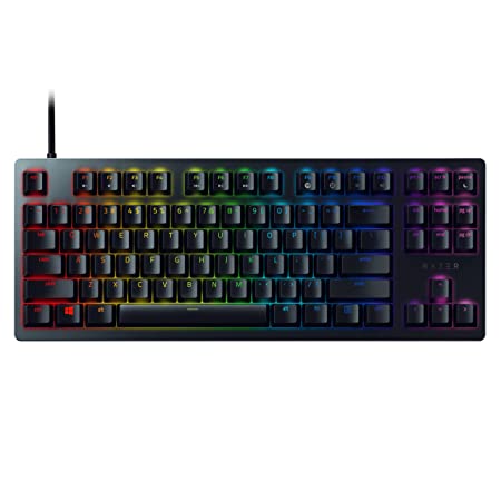 Razer USB-C Huntsman Tournament Edition TKL Tenkeyless Gaming Keyboard: Fastest Keyboard Switches Ever - Linear Optical Switches - Chroma RGB Lighting - PBT Keycaps - Onboard Memory - Classic Black