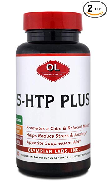 Olympian Labs 5 Htp Plus, 100mg, 30 capsules. (Pack of 2)