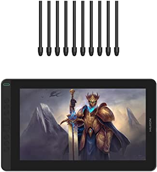 2020 HUION KAMVAS 13 Graphics Drawing Tablet with Full-Laminated Screen Android Support Battery-Free Sylus Tilt 8 Press Keys,13.3inch Pen Display,Black