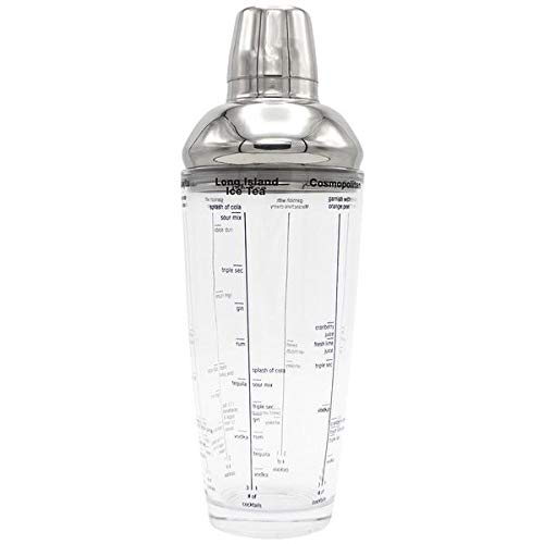 HOUDINI H4-013604T Glass Cocktail Shaker, Clear