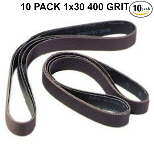 1x30 - 400 Grit 10 Pack - Silicon Carbide Sanding Belts