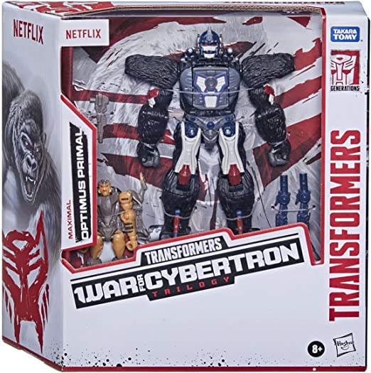 Transformers Netflix War for Cybertron Optimus Primal and Rattrap, (F0976)