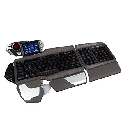 Mad Catz S.T.R.I.K.E. 7 Gaming Keyboard (German, Touch Screen, USB) Black