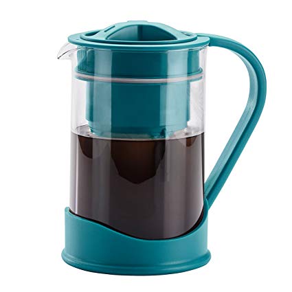 BonJour 50.7oz Cold Brew Coffee Maker, Aqua