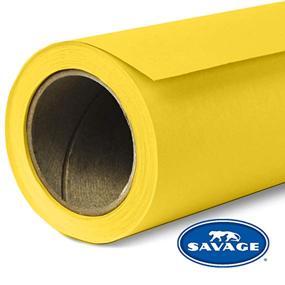Savage Seamless Background Paper 53" x 12 yd Canary Yellow