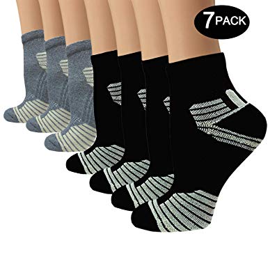 Copper Compression Socks For Men & Women-Fit for Athletic,Travel& Medical - 15-20mmHg