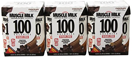 Cytosport Muscle Milk 100 Calories Ready-To-Drink Shake, Chocolate, 3 Packs of 4