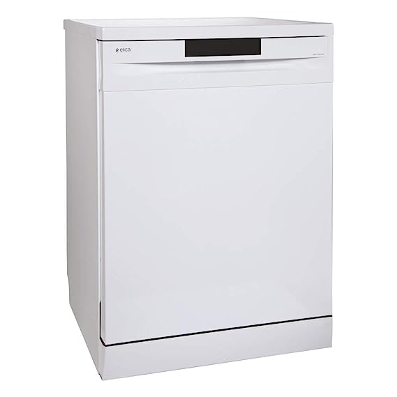 Elica 12 Place Settings Dishwasher with Soft Touch Key Control (FREE STANDING DISH WASHER WQP12-7605V, White)