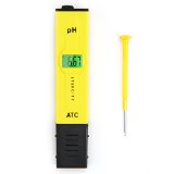 Etekcity High Accuracy Pocket Size Handheld pH Meter Pen Tester with ATC Yellow