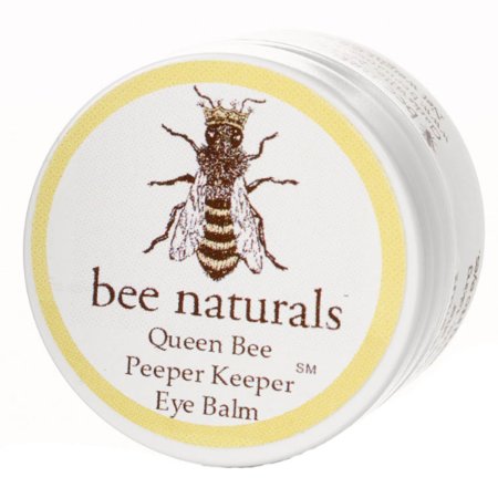 Queen Bee Naturals Best Eye Balm Peeper Keeper - Reduces Crows Feet, Wrinkles & Fine Lines - Moisturizes Your Skin - Vitamin E   10 All Natural Nutrient Oils - 0.8 Oz