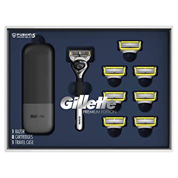 Gillette Fusion Proshield Shave Gift Set for Men, 8 Fusion Proshield Blade Refills,1 Razor Handle, 1 Razor Case