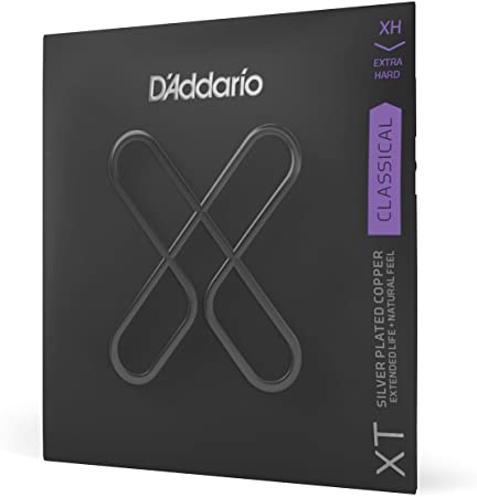 D'Addario XT Silver Plated Copper Classical Guitar Strings Extra Hard Tension (XTC44)