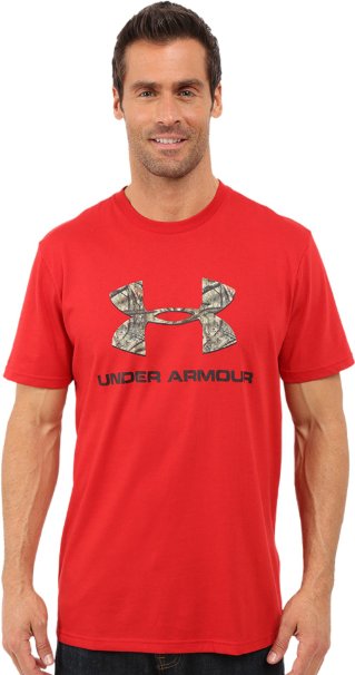 Under Armour Mens UA Camo Fill Logo T-Shirt