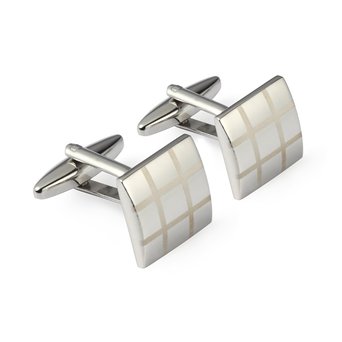 Alaska Bear - Classic Silver Cufflinks Set for French Sleeve Dress Shirts with Gift Box