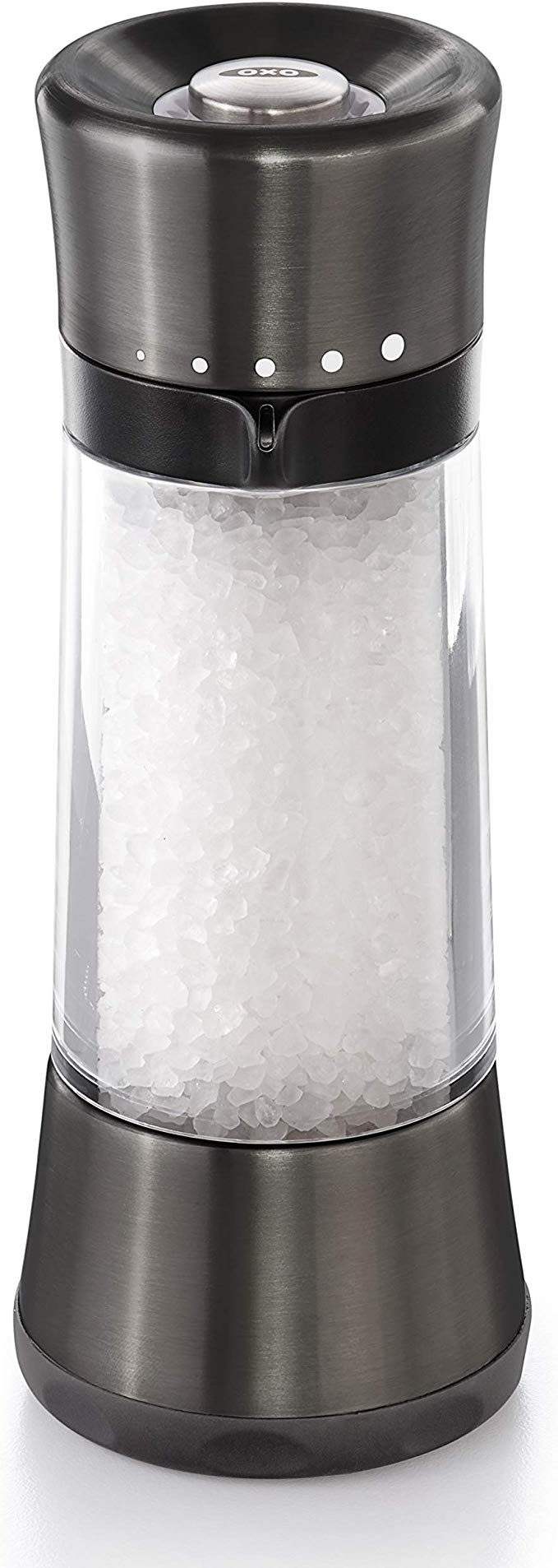 OXO 11274000 Good Grips Sleek Salt Mill, One size, Gunmetal