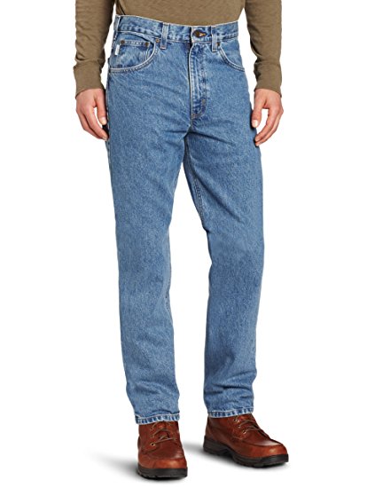 Carhartt Men's Traditional Fit Five Pocket Tapered Leg Jean B18