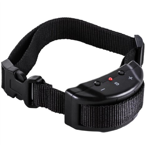 New Version Zacro Dog No Bark Collar for Bark Control w 7 Levels Adjustable Sensitivity Control for 15-120 Pounds Dogs No Harm Warning Beep and Shock