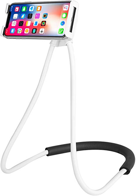 ANGGO LZ01 Universal Cell Phone Lazy Stand Holder for iPhone Samsung HTC Phones (White)