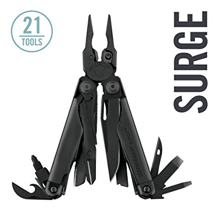 Leatherman - Surge Multitool, Black with Leather Sheath (FFP)