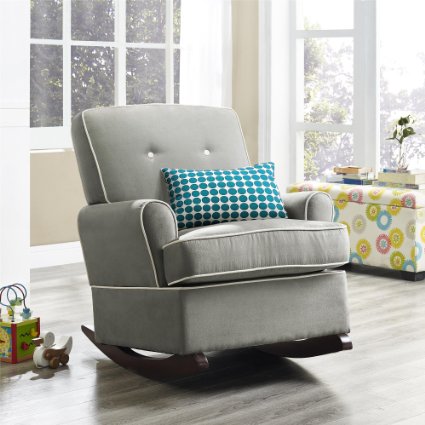 Baby Relax The Tinsley Nursery Glider Chair, Grey