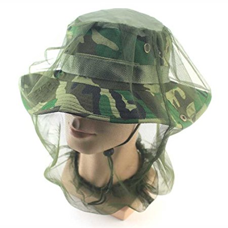 iUcar Midge Mosquito Insect Hat Bug Mesh Head Net Face Protector Travel Camping for Travelling Backpacking Camping or Fishing