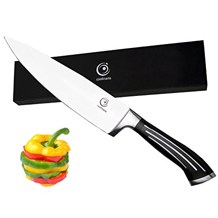 Coolinaria Chef's Knife Razor Sharp Stainless Steel Kitchen Knife with Gift Box