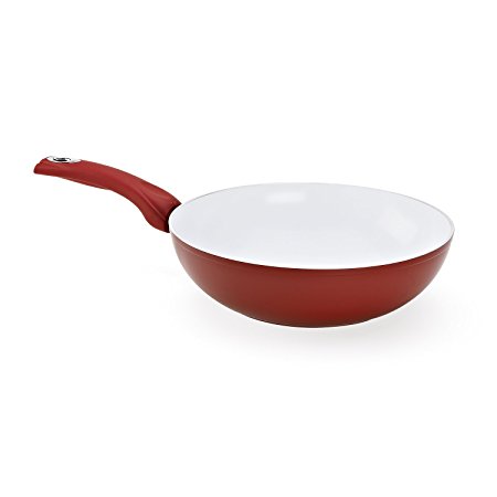 Bialetti Aeternum Red 7193 Stir Fry, 11-inch