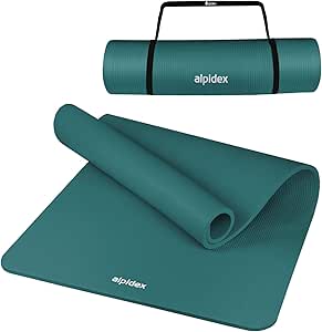 ALPIDEX Tapis de Yoga Épais 1,5 cm 3 Largeurs Matelas Sport Gymnastique Antidérapant sans Phtalates Sangle Transport Pilâtes Gym Aérobic Stretching Entraînement