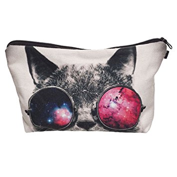 Frcolor Makeup Pouch Storage Holder Travel Case Cosmetic Makeup Bag (Cat)
