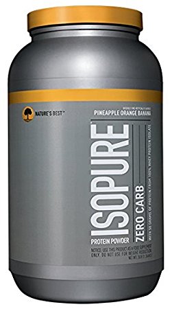 Isopure Zero Carb Protein Powder, 100% Whey Protein Isolate, Flavor: Pineapple Orange Banana, 3 Pounds (Packaging May Vary)