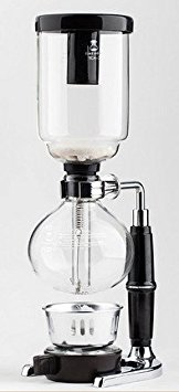 JustNile Glass Tabletop Siphon (Syphon) Coffee Maker, 5 Cup