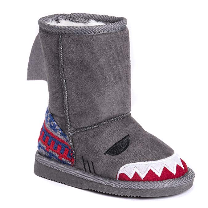 MUK LUKS Kid's Finn Shark Boots Fashion