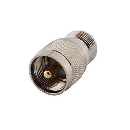DHT Electronics RF connector adapter N type female to PL259 / SO239 male