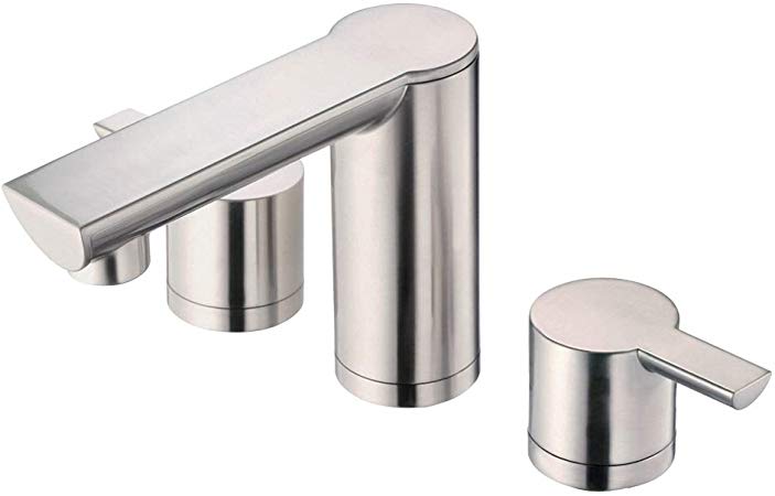 Danze DH301677BN Adonis Widespread Bathroom Faucet with Metal Touch-Down Drain, Brushed Nickel