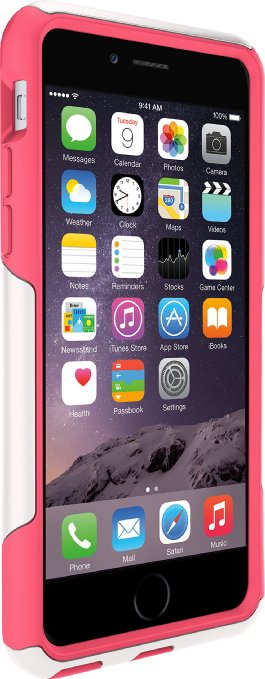 OtterBox COMMUTER SERIES iPhone 6/6s Case - Frustration Free Packaging - NEON ROSE (WHISPER WHITE/BLAZE PINK)