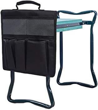 Deosdum Gardening Workseats Tool Bag, Multi Purpose Easy Relax Garden Kneeler and Chair with Tool Bag Easy to Carry and Foldaway Helps to Stop Back and Leg Pain