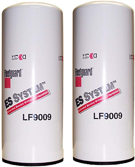 Fleetguard Oil Filter LF9009, for Cummins 3401544, Fleetgaurd TECXLF7000, Fleetguard XLF7000, John Deere AT193242 and Sisu 1216400561 (Pack of 2)