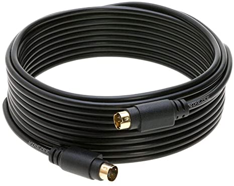 S-Video Cable 4 Pin Male 75 Ohm Patch Cord 6ft 12ft 25ft 50ft for DVD HDTV (12FT)