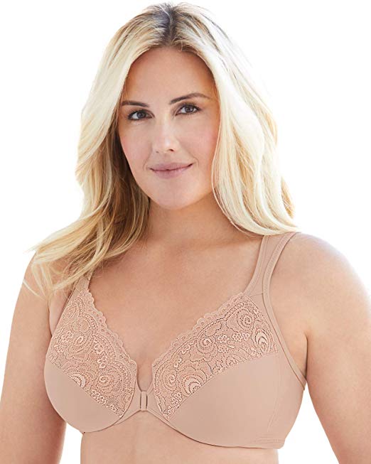 Glamorise Women's Full Figure Underwire Front Close Bra #1245