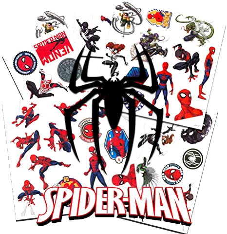 Spider-Man Temporary Tattoos - 50 Tattoos per Package!