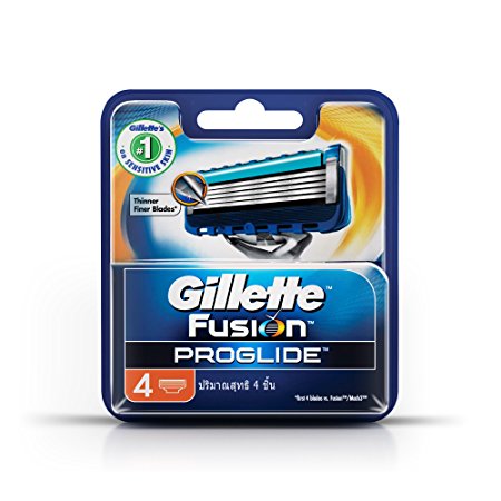 Gillette Fusion ProGlide Manual Men's Razor Blade Refills, 4 Count