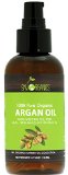 Organic Argan Oil By Sky Organics Unrefined 100 Pure Cold-pressed Argan Oil 4oz - Moisturizing and Healing For Dry Skin Hair Conditioning Cuticle Treatment - For Skin Hair and Nail Care